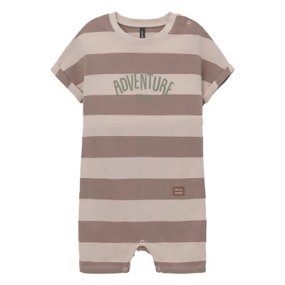 Полукомбинезон для мальчика Crockid КР 6499 бежевый коричневый полоска к552 1 Полукомбинезон для мальчика Crockid КР 6499 бежевый коричневый полоска к552 1